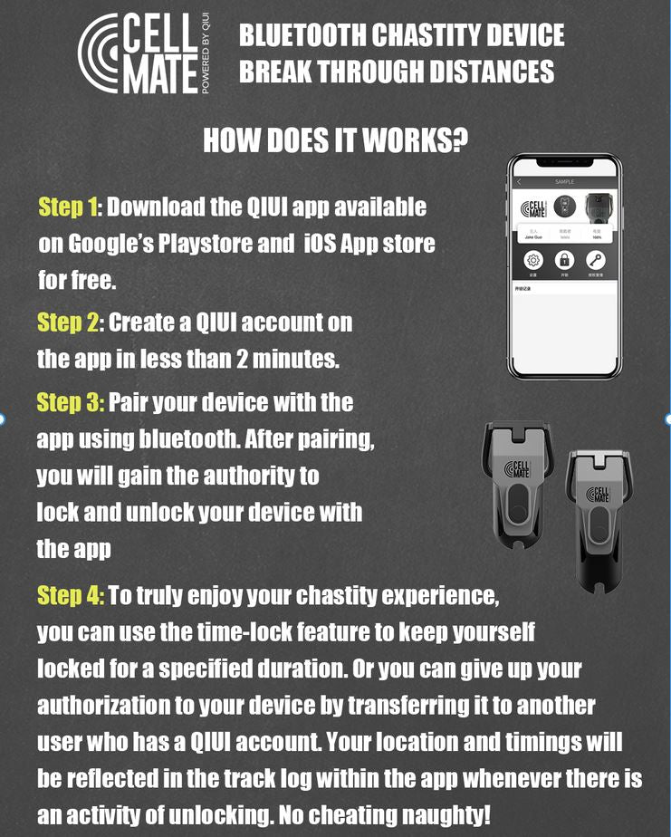 How does QIUI chastity cage works?