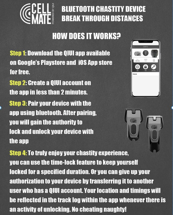 How does QIUI chastity cage works?