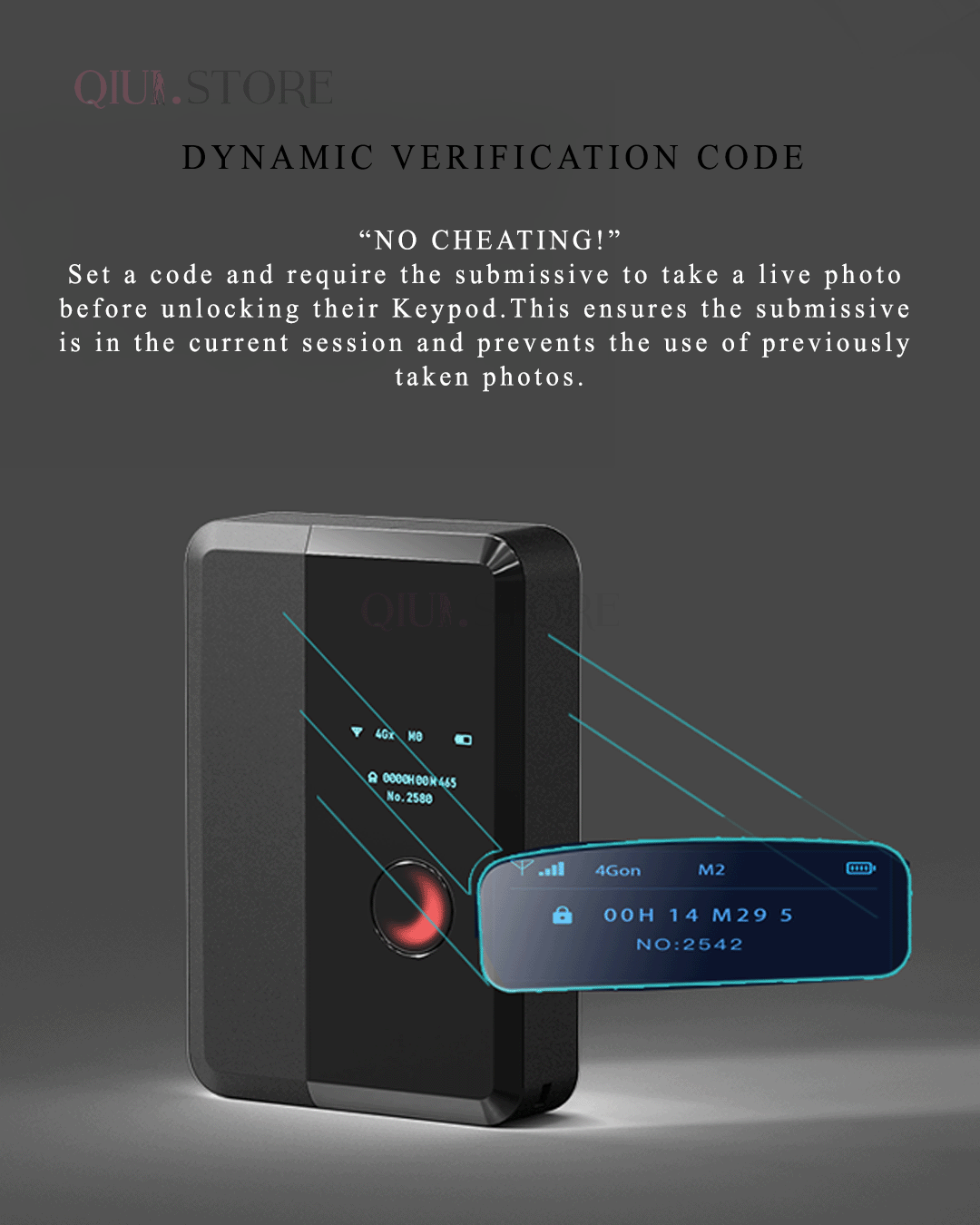 QIUI KEYPOD PRO app-controlled Chastity key LOCKBOX (Global Cellular ...