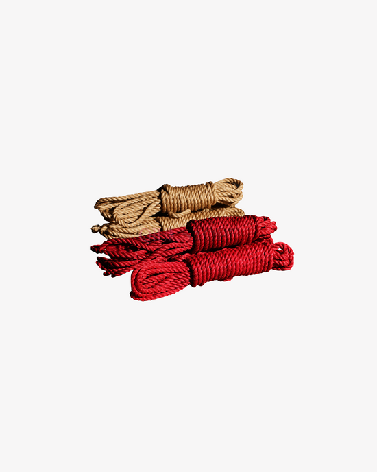 3 Red Bondage Ropes for Shibari from Passion Craft Store